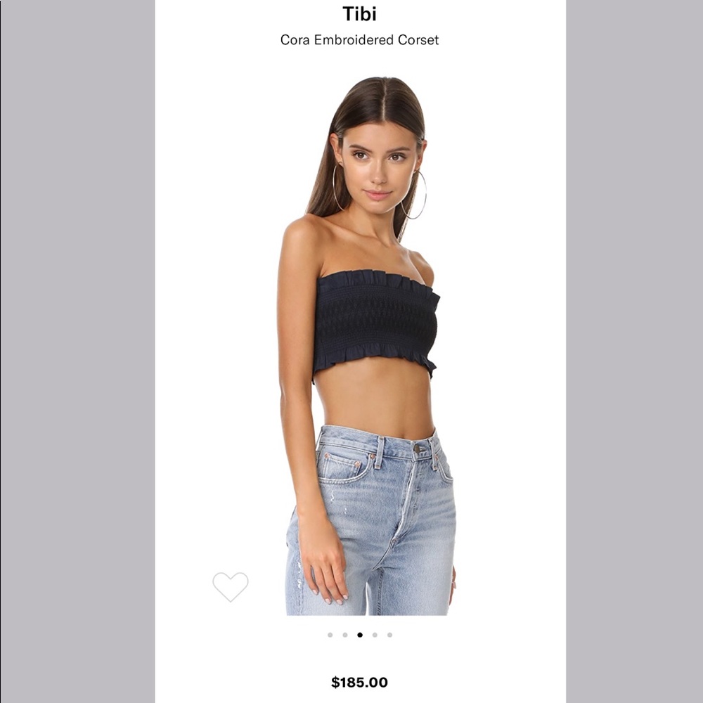 TIBI Cora Embroidered Corset